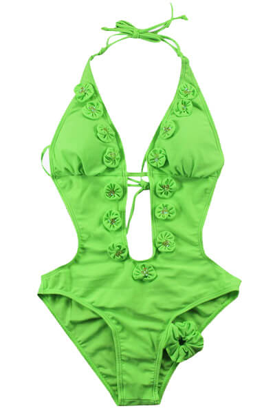 One piece monokini bathing suits