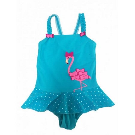 Custom Summer Girl One Piece Swim Suit Kids Swan Ruffles Bathing Suit ...