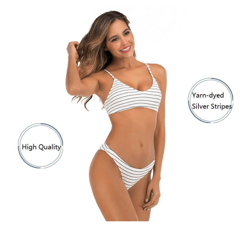 DS19023- Woman Stripe Swimsuit- (2)