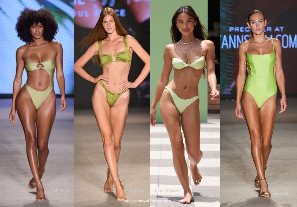 Yellow-Green Spectrum- Custom Swimwear Trends - Miami Swim Week 2024