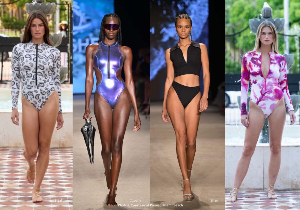 Sporty Zipper - Custom Swimwear Trends From Miami Swim Week