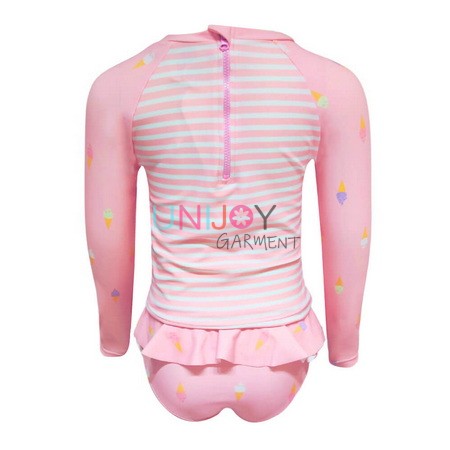 UNGLRG-240710-Custom Rashguard Long-Sleeved Swimwear for Girls