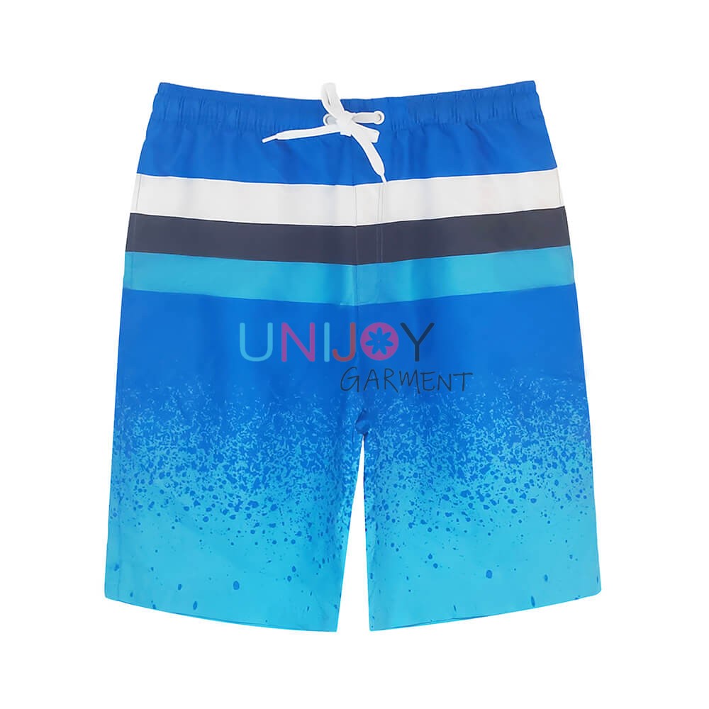 UNMS-001-Stripes Printed Custom Board Shorts