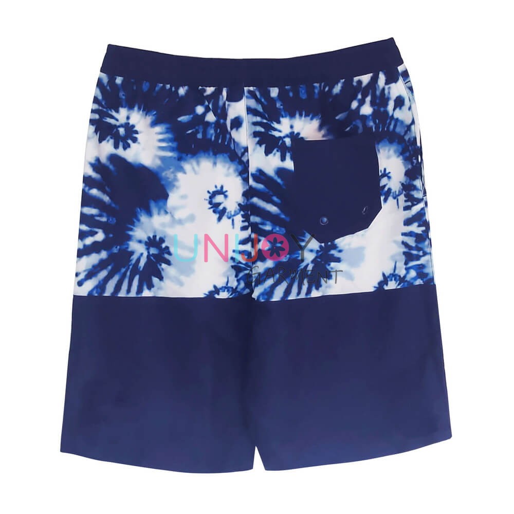 UNMS-24065-Navy Custom Swimsuit Mens Swim Shorts Manufacturer