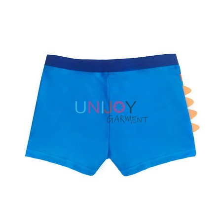 UNBYSH-24927- 3D Dinosaur Custom Swim Trunks Blue Swimsuit