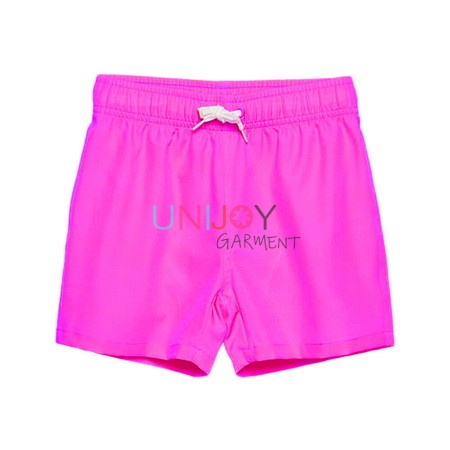 UNBYSH-24008-Highly-Visible Custom Made Neon Pink Swim Trunks