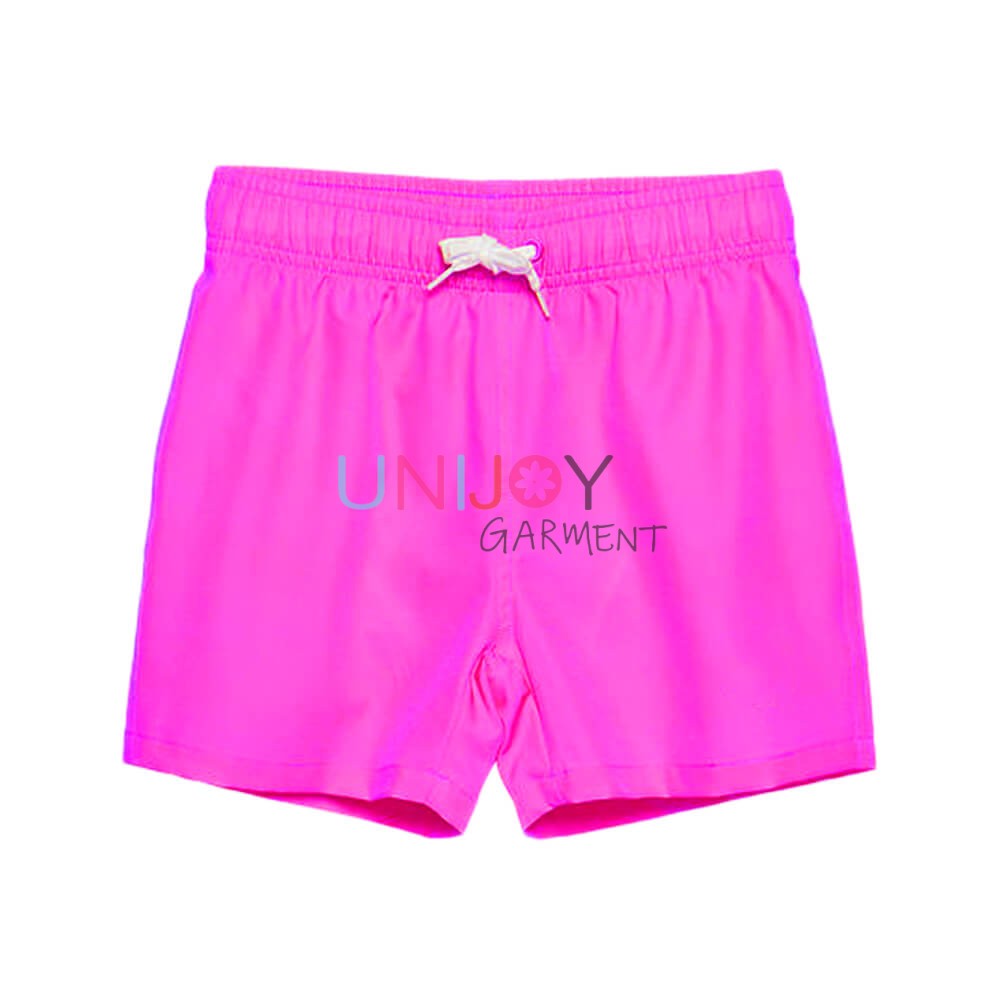 UNBYSH-24008-Highly-Visible Pink Custom Made Neon Swim Trunks