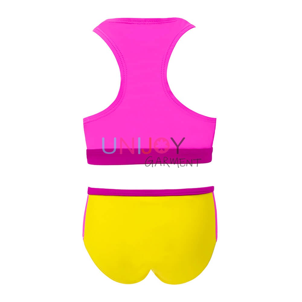 UNGLBK-720064-Neno Bikini Girls Contrasting Best Color Custom Swimsuit