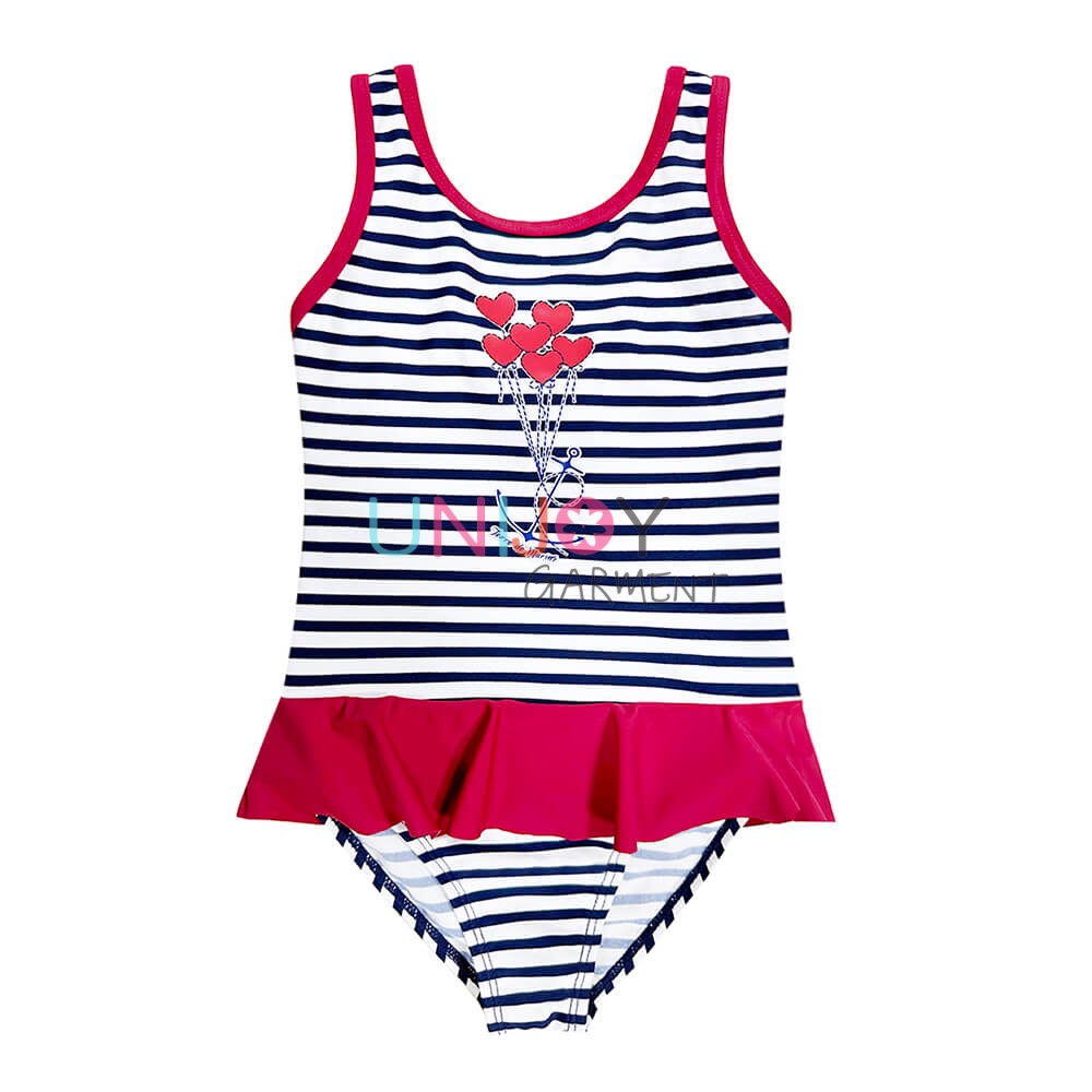 UNGLOP-241031-Baby Swimwear Factory Sweet Heart Custom One-piece Swimsuit