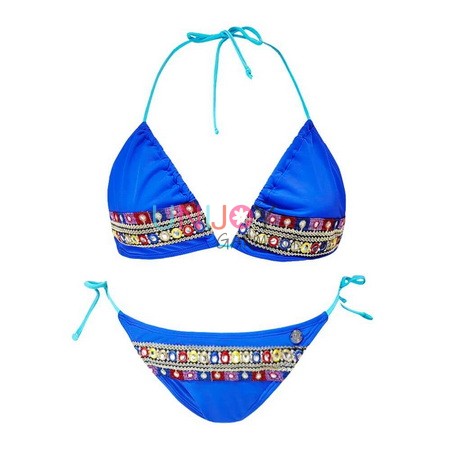 UNWMBK-241125-Halter Custom Bikini Set With Embroidery