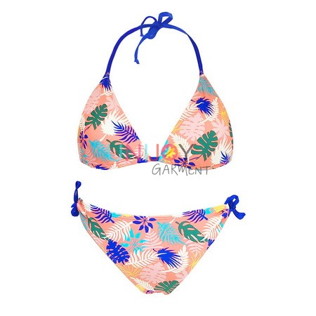 UNWMBK-3371-Custom Print Swimwear Triangle Design Bikini Manufacturer