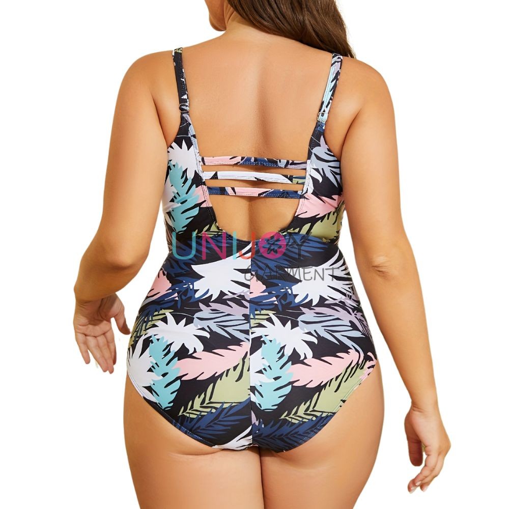 UNWMPLS-24002-Custom Plus Size One-piece Swimsuit