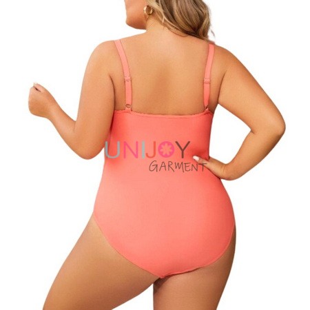 UNWMPLS-24003-Custom Made Women Plus Size One-piece Swimsuits