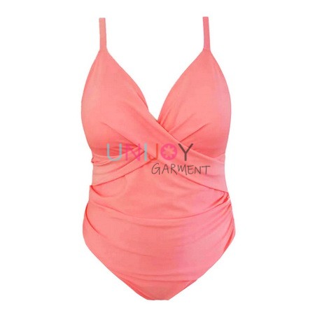 UNWMPLS-24003-Customized Women Twist Plus Size One-piece Swimsuit