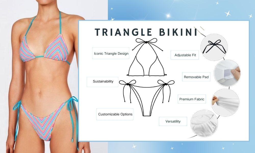 Triangle Bikini Custom Swimwear Design