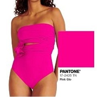 Hot Pink Pantone 17-2435 Custom Swimwear